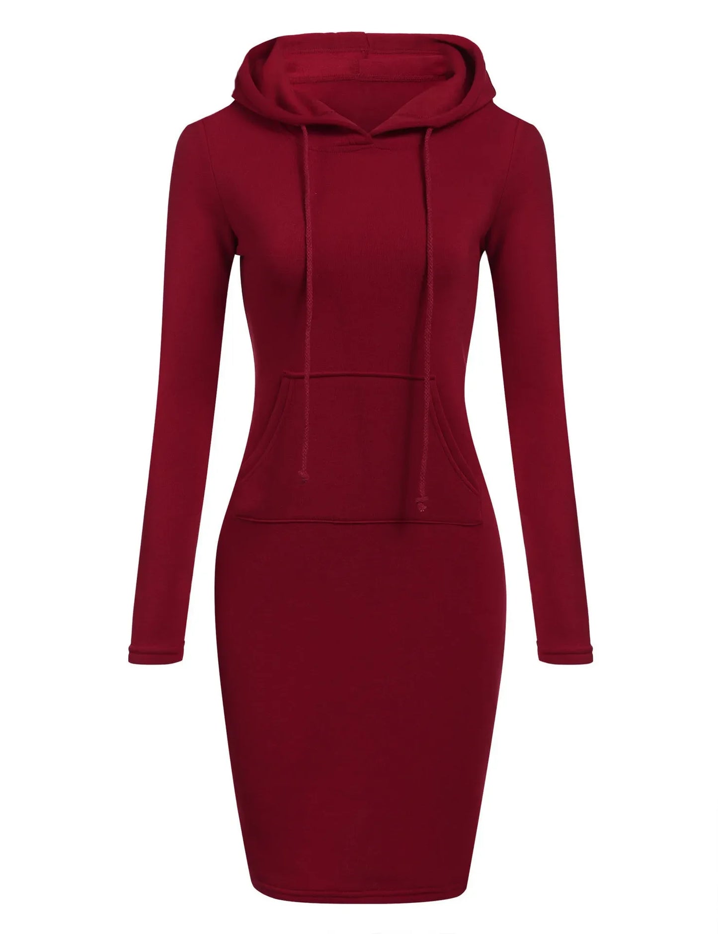 Ladies Autumn Attire Women's Hooded Dresses Hoodie - Style Sweatshirt Dresses for Women Tops in Ladies Clothing